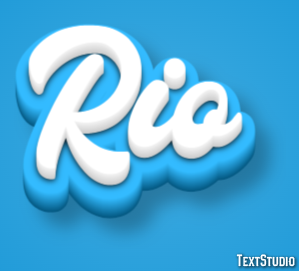 Rio Efeito de texto