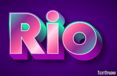 Rio Efeito de texto