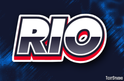 Rio Efeito de texto
