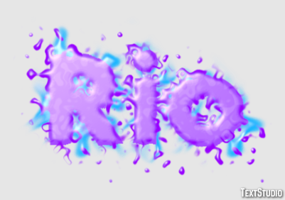 Rio Efeito de texto