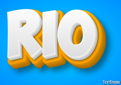 Rio Efeito de texto