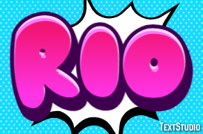 Rio Efeito de texto