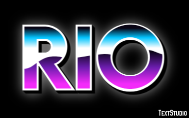 Rio Efeito de texto