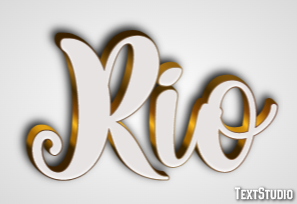 Rio Efeito de texto