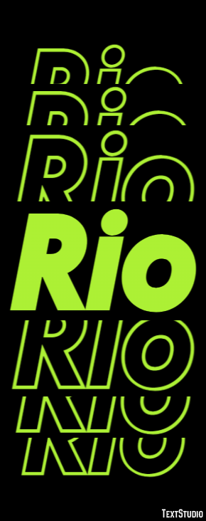 Rio Efeito de texto