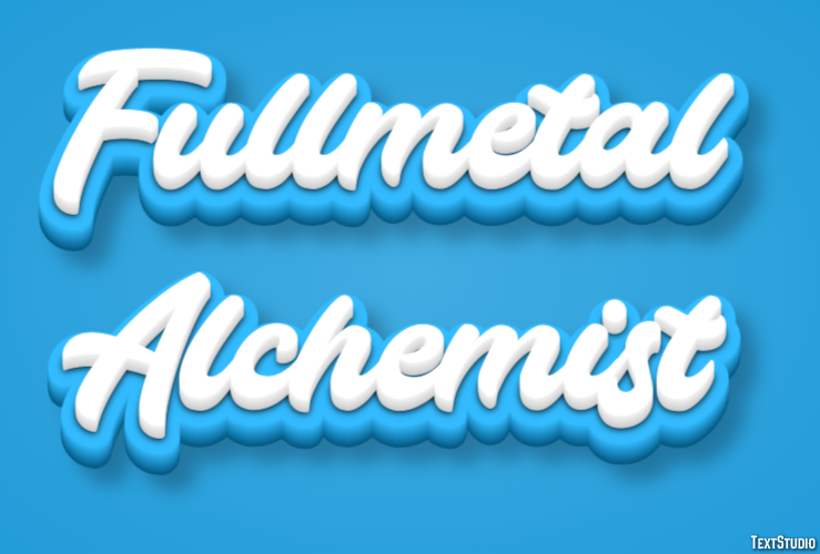 Fullmetal Alchemist Texteffekt