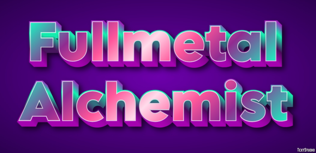 Fullmetal Alchemist Texteffekt