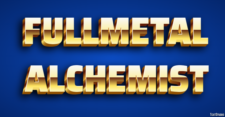 Fullmetal Alchemist テキスト効果