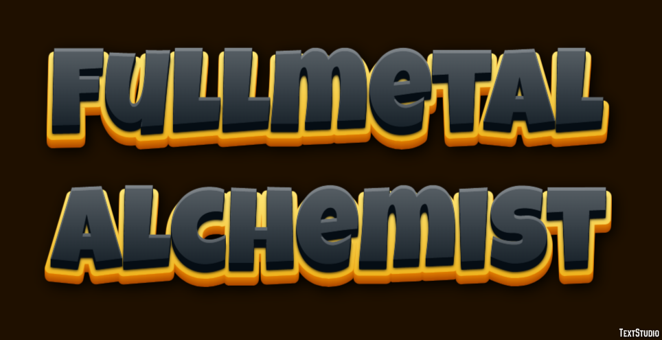 Fullmetal Alchemist テキスト効果