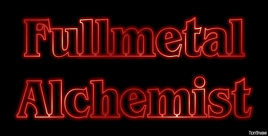Fullmetal Alchemist Texteffekt