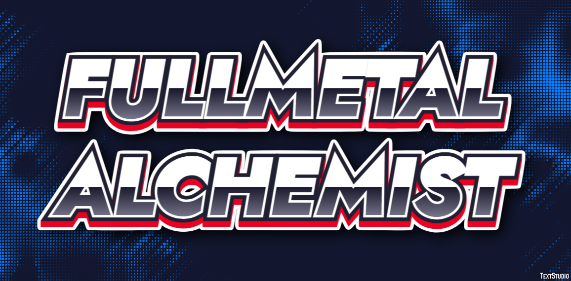 Fullmetal Alchemist Text effect