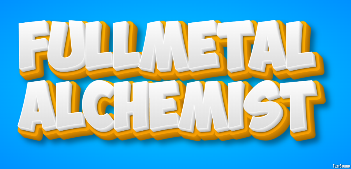 Fullmetal Alchemist Effet de Texte