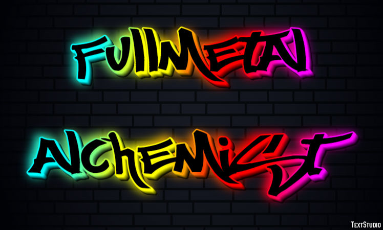 Fullmetal Alchemist Texteffekt