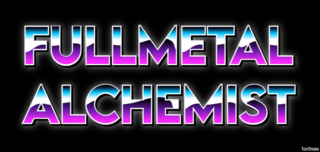 Fullmetal Alchemist Text Effect