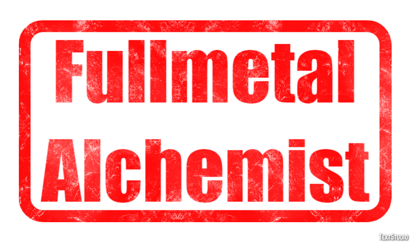 Fullmetal Alchemist Text Effect