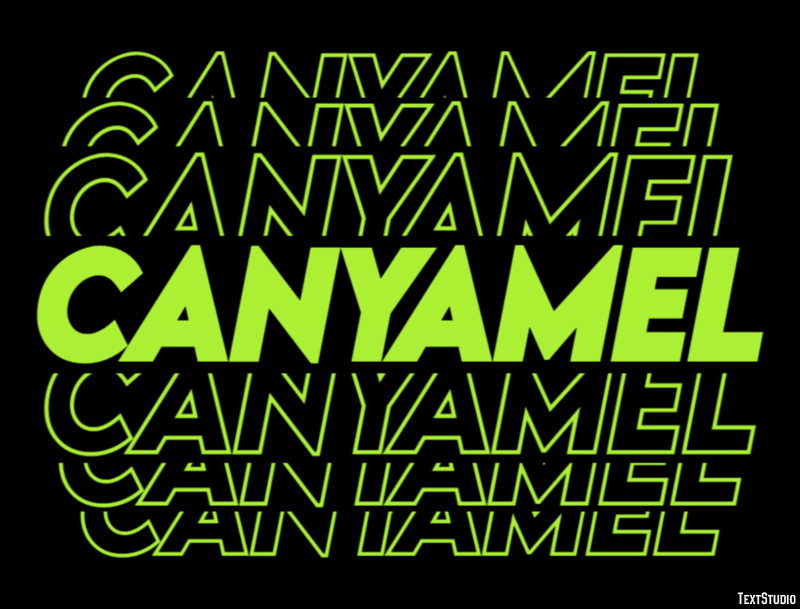 Canyamel Efekt tekstowy