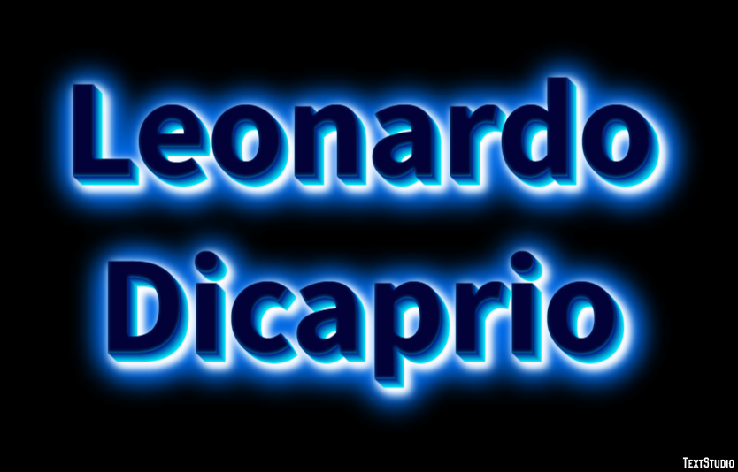 Leonardo Dicaprio Effetto testo