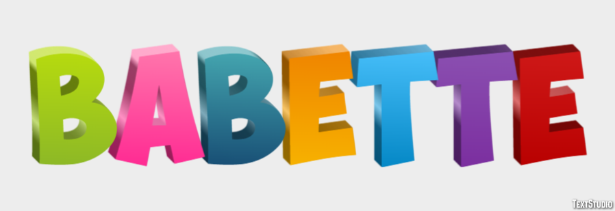 Babette Text effect