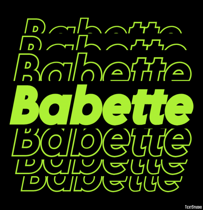 Babette Text Effect