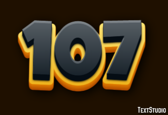 107 Efekt tekstowy