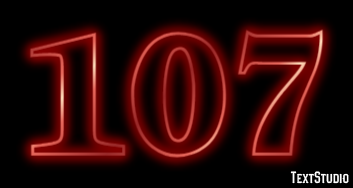 107 Efekt tekstowy