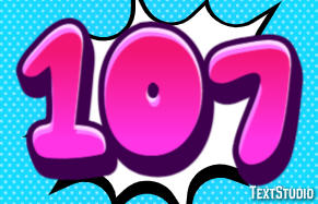 107 Efekt tekstowy