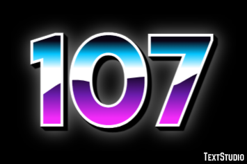 107 Efekt tekstowy