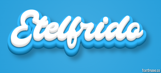 Etelfrido Efecto de texto