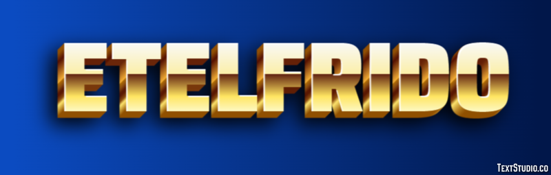 Etelfrido Efecto de texto