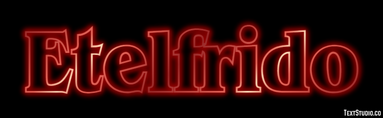 Etelfrido Efecto de texto