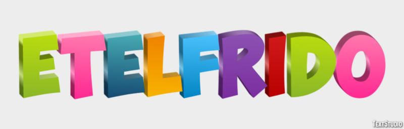 Etelfrido Efecto de texto