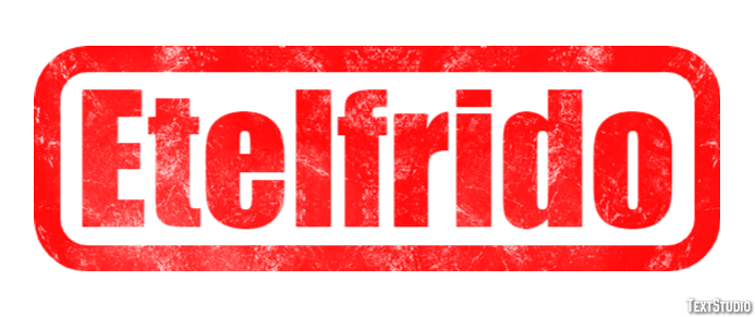 Etelfrido Efecto de texto