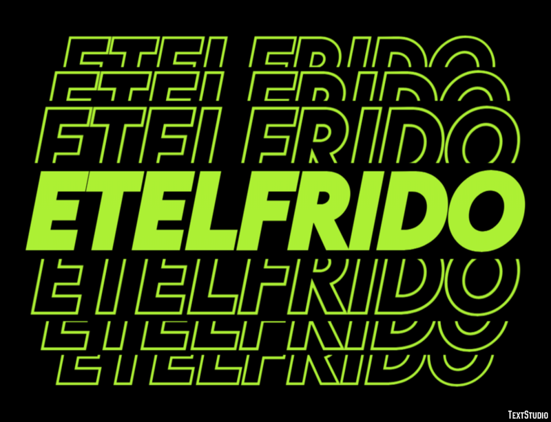 Etelfrido Efecto de texto