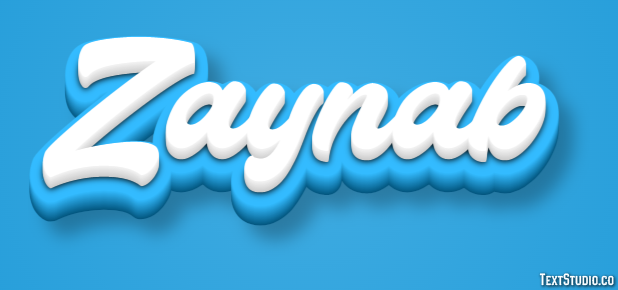 Zaynab Tekst Effect
