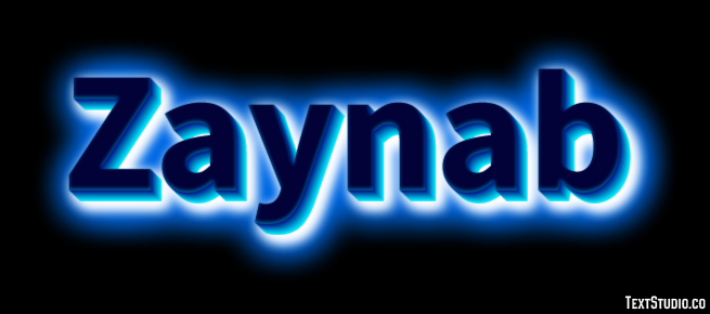 Zaynab Tekst Effect