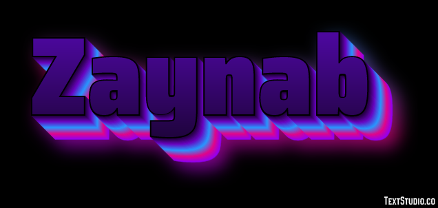 Zaynab Tekst Effect
