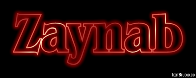 Zaynab Tekst Effect