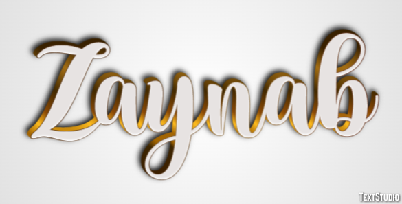 Zaynab テキスト効果