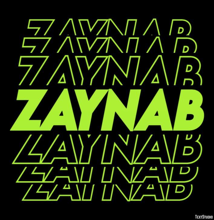 Zaynab Efecto de Texto