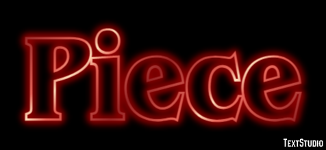 Piece Efecto de Texto