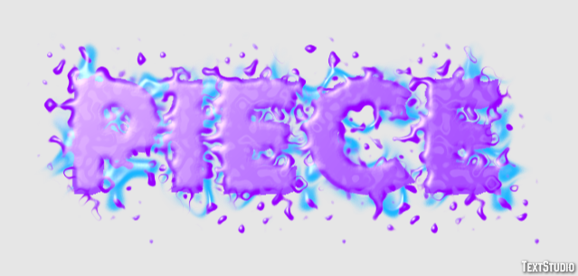Piece Efecto de Texto