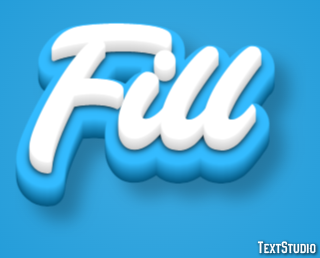 Fill Effetto testo