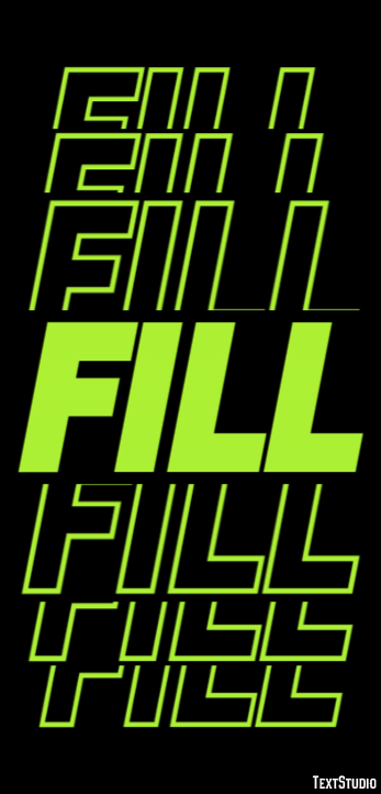 Fill Effetto testo