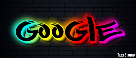 Google Text effect
