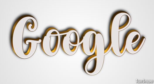 Google Text effect
