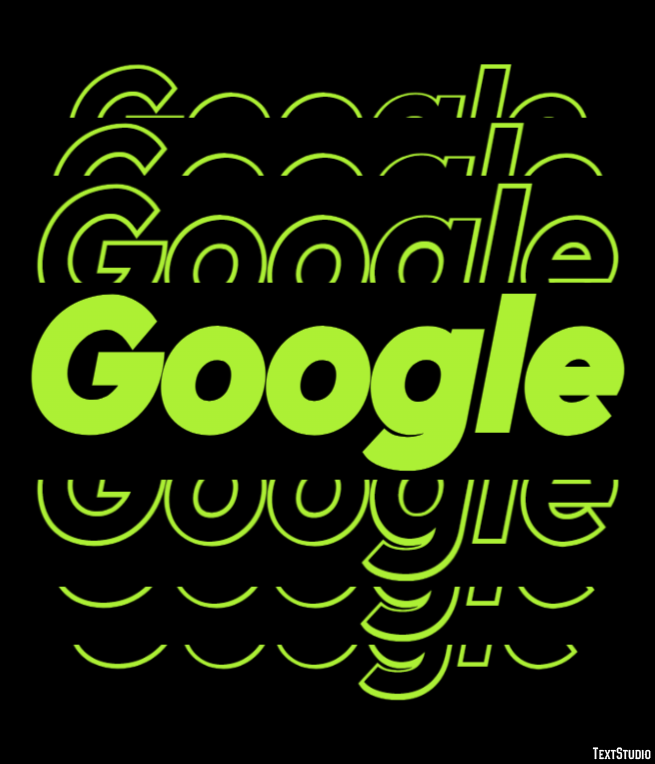 Google Efeito de texto