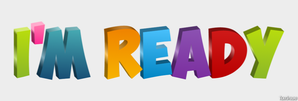 I'm ready Text Effect