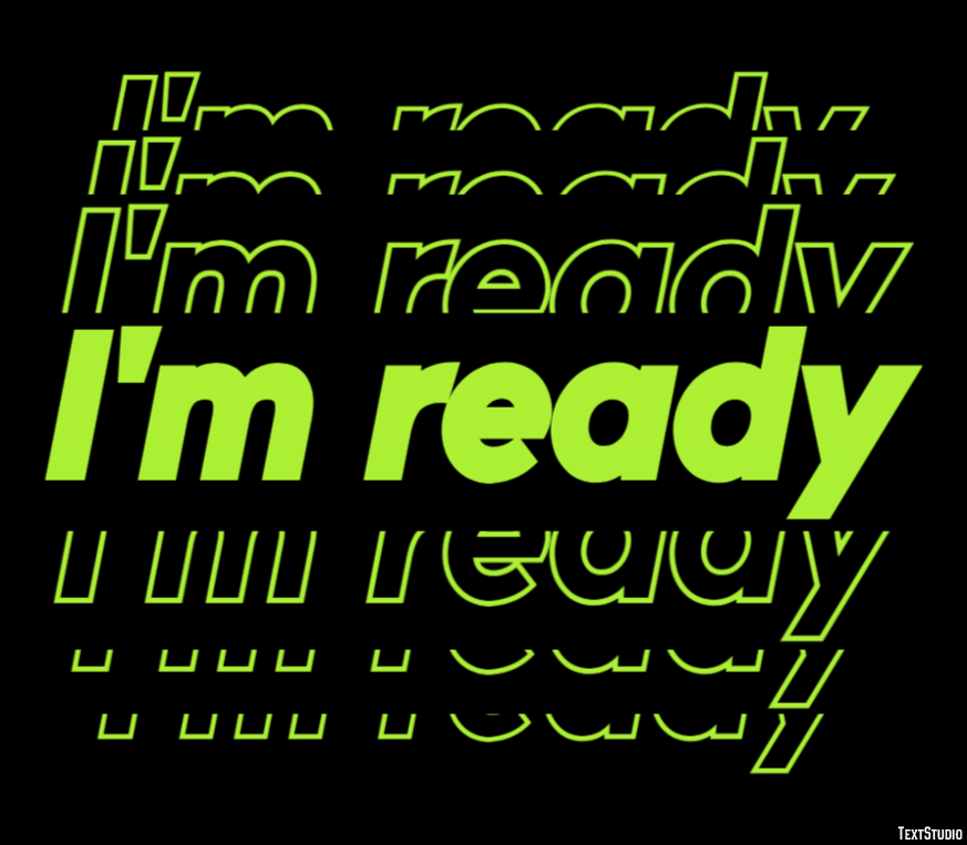 I'm ready Text Effect
