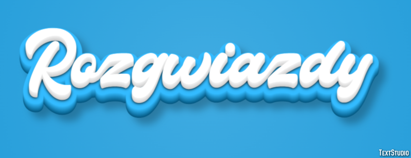Rozgwiazdy Efekt tekstowy
