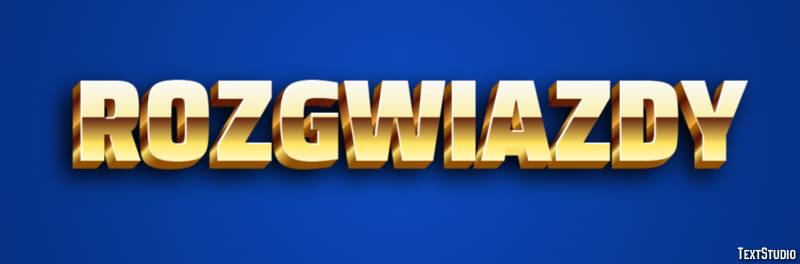 Rozgwiazdy Efekt tekstowy